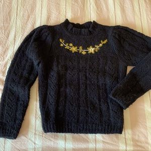 Batsheva - Embroidered Knit Pullover - Alpaca Wool - XS
